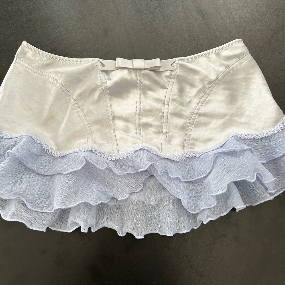 Y2K Jezebel lingerie skirt. light lavender size medium  bow, coquettish& sexy
